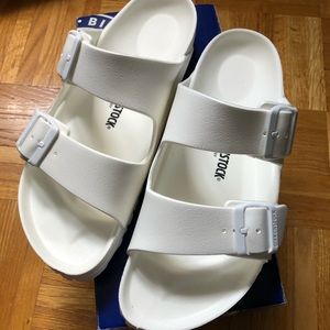 Birkenstock Arizona Eva white sandal brand new